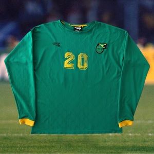 Jamaica 1995 Match Worn Soccer Jersey #20 XL Lanzera Camiseta Futbol Football